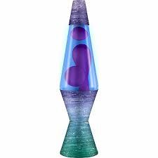 LAVA 24960400US 14.5 Lava Lamp Ceramic Dip/Pnk/Blue