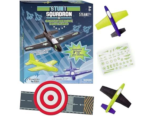 Fabercastell 6437000 Stunt Squadron Glow In The Dark Foam Fliers