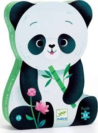 DJECO DJ07282 Silhouette Leo The Panda 24 Pcs