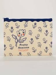 Blue Q QA3006 Pretty Anxious Zipper Pouch
