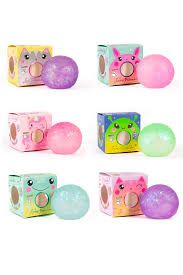 Each 82700 Glitterally Amazing Squishy Balls (Cases of 12)