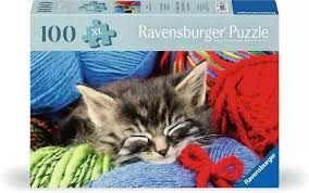 Ravensburger 12001363 Wool Cat 100 Pc Puzzle -Fall 26