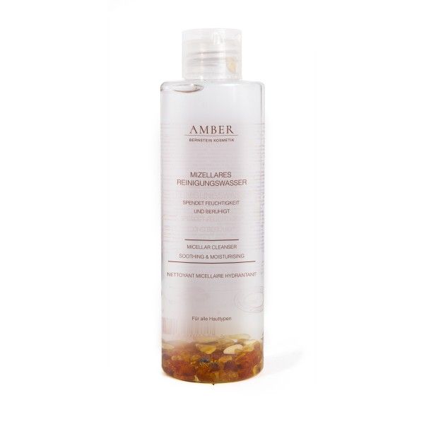 AMBER Mizellen Reinigungswasser mit echten Bernsteinen 200ml