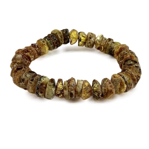 Armband Scheiben Bernstein Farbe Slag L, Massage Armband