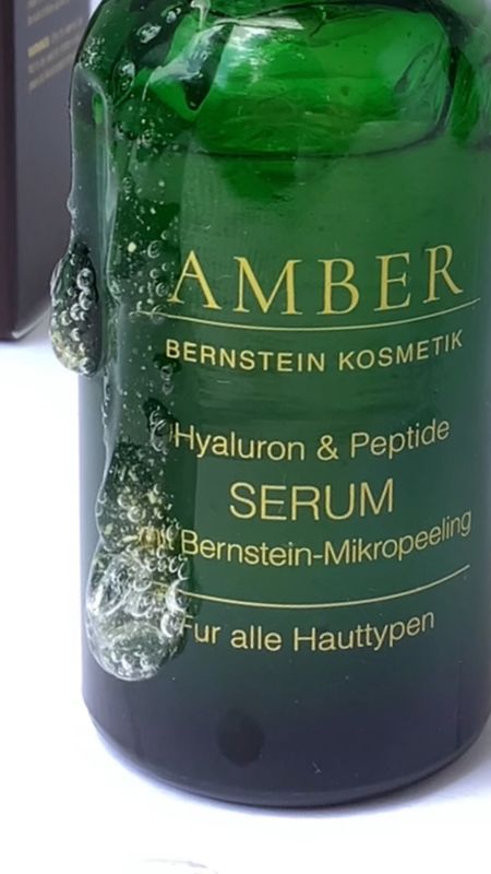 AMBER HYALURON & PEPTIDES SERUM mit Bernstein-Mikropeeling 30ml