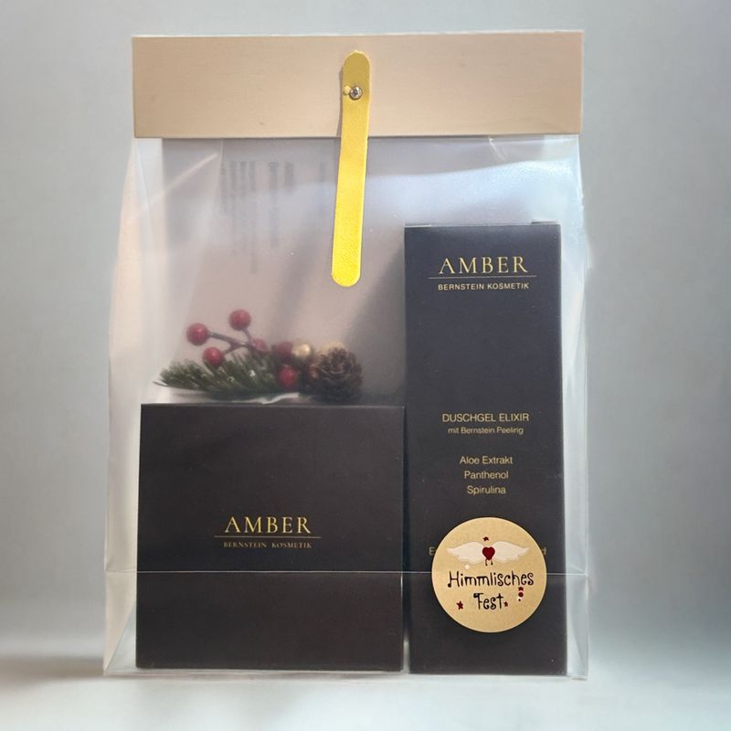 AMBER Body Set - DISCHGEL Amber Elixir & BODY BUTTER CREME MIT BERNSTEIN-MIKROPEELING