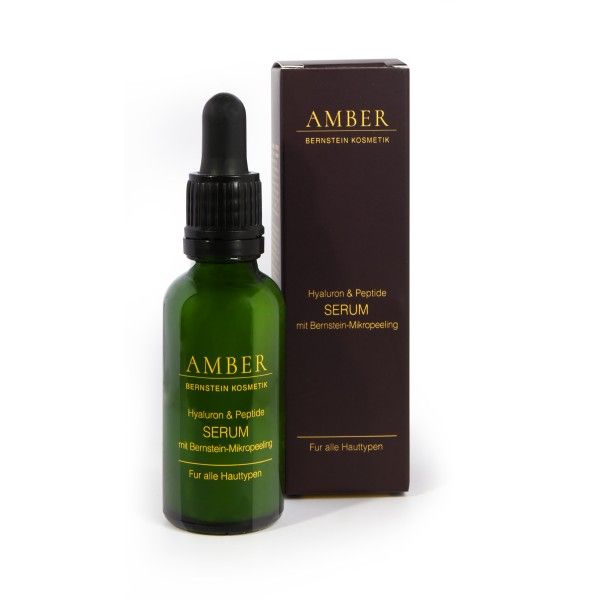 AMBER HYALURON & PEPTIDES SERUM mit Bernstein-Mikropartikel 30ml