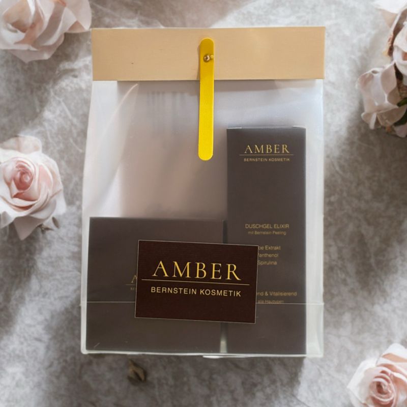 AMBER Body Set - DISCHGEL Amber Elixir & BODY BUTTER CREME MIT BERNSTEIN-MIKROPEELING