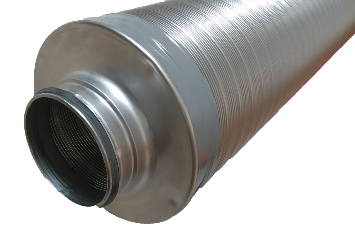 Rohrschalldämpfer, Telefonieschalldämpfer mit Lippendichtung, 50mm Packungsstärke, 1000mm lang