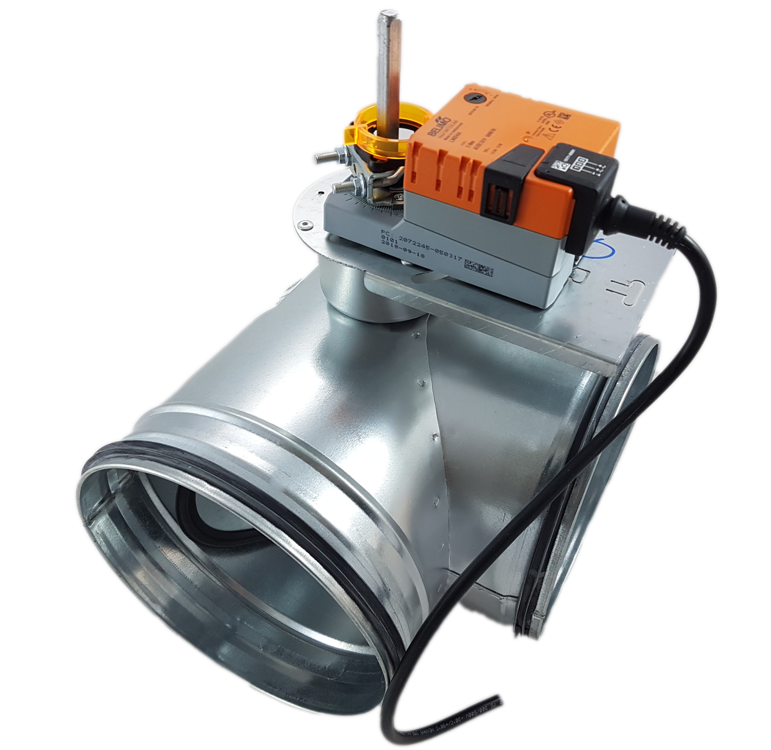 Bypassklappe mit elektro Stellantrieb Belimo LM230A für 230V