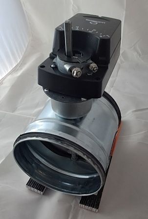Absperrklappe DTBU 80-200 mit Lufberg DA08F220(S) für 230V Schnellläufer 8 Sekunden