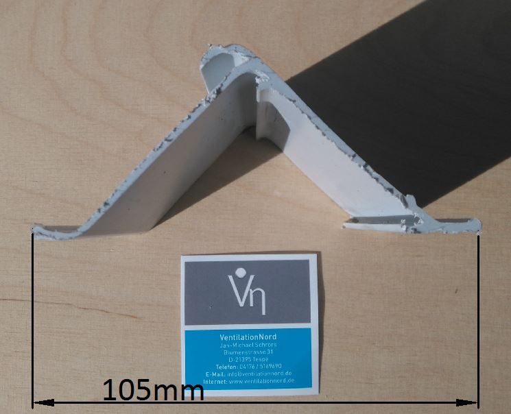 Tropfenabscheider Gleichrichter Lamelle T400/1 für Luftwäscher Luftbefeuchter