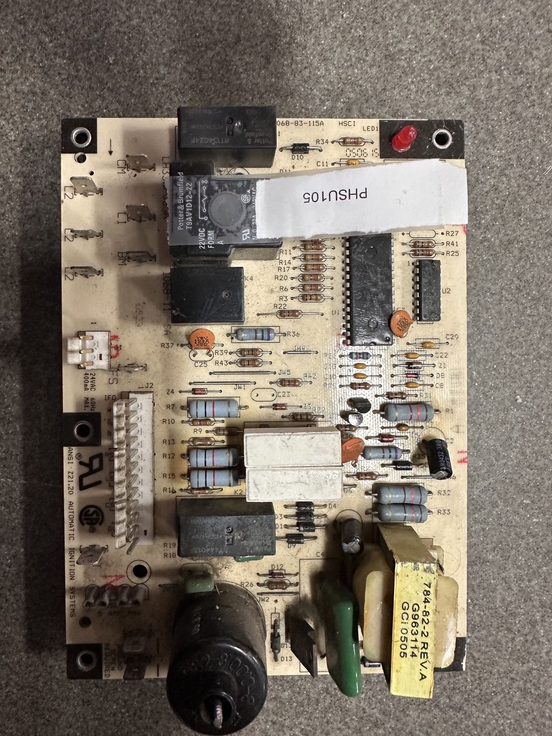 Used Ans Z21.20 Automatic Ignition System 1012-83-9205a Furnace Main