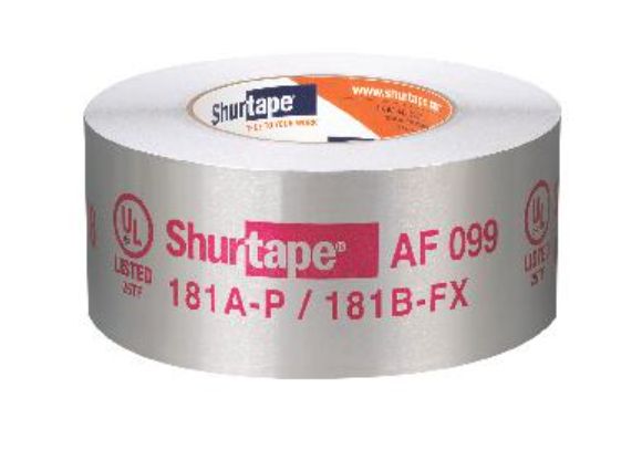 232622/AF099 TAPE DUCT FOIL2-1/2IN X 60YD SILVER UL181A-P &amp; UL 181B-FX 4 MILSSHURTAPE G81-045