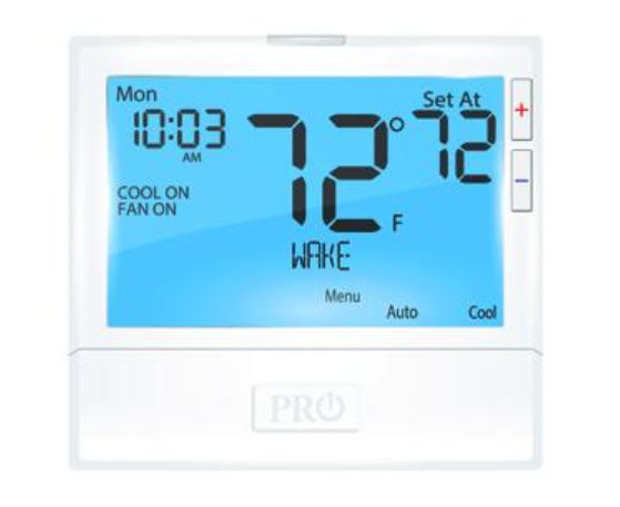 T805 THERMOSTAT PROGRAMMABLEPRO-1 1H/1C CONVENTIONAL1H/1C HEATPUMP L45-108