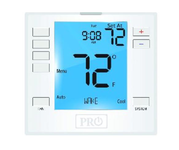 T755 THERMOSTAT PROGRAMMABLEPRO-1 2H/2C CONVENTIONAL3H/2C HEATPUMP L45-748