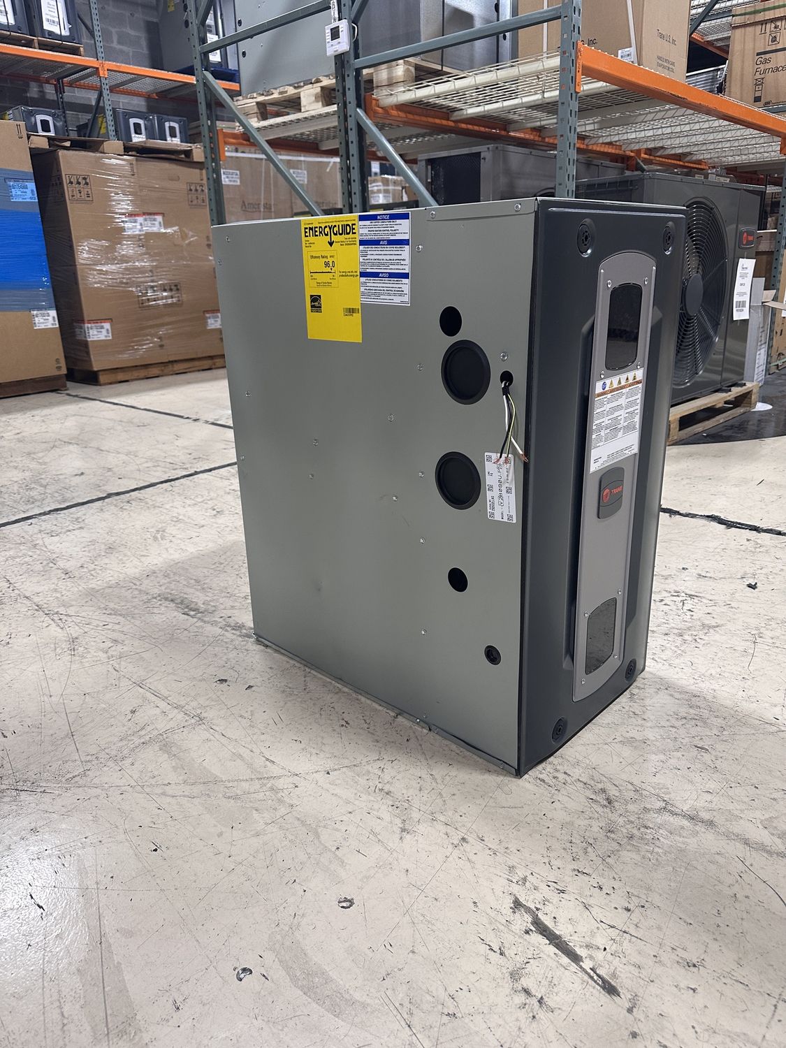Trane AS 80K BTU, 2 Stage V Speed Model S9V2B080U4PSBD Upflow Horizontal Furnace