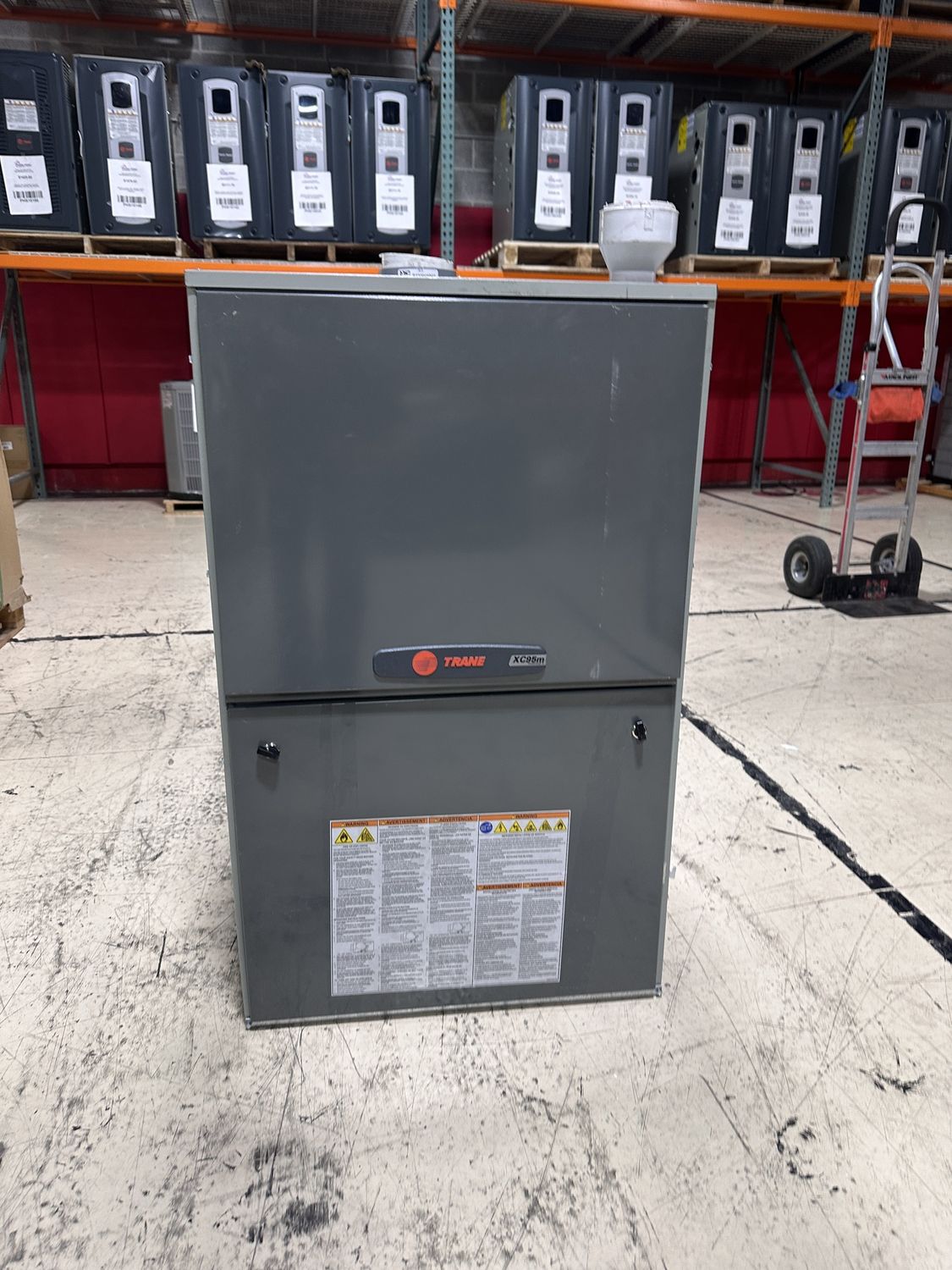 Trane 120K Btu Furnace Upflow/Horizontal Model# TUHMD120ACV5VB Cut in side Previously Installed