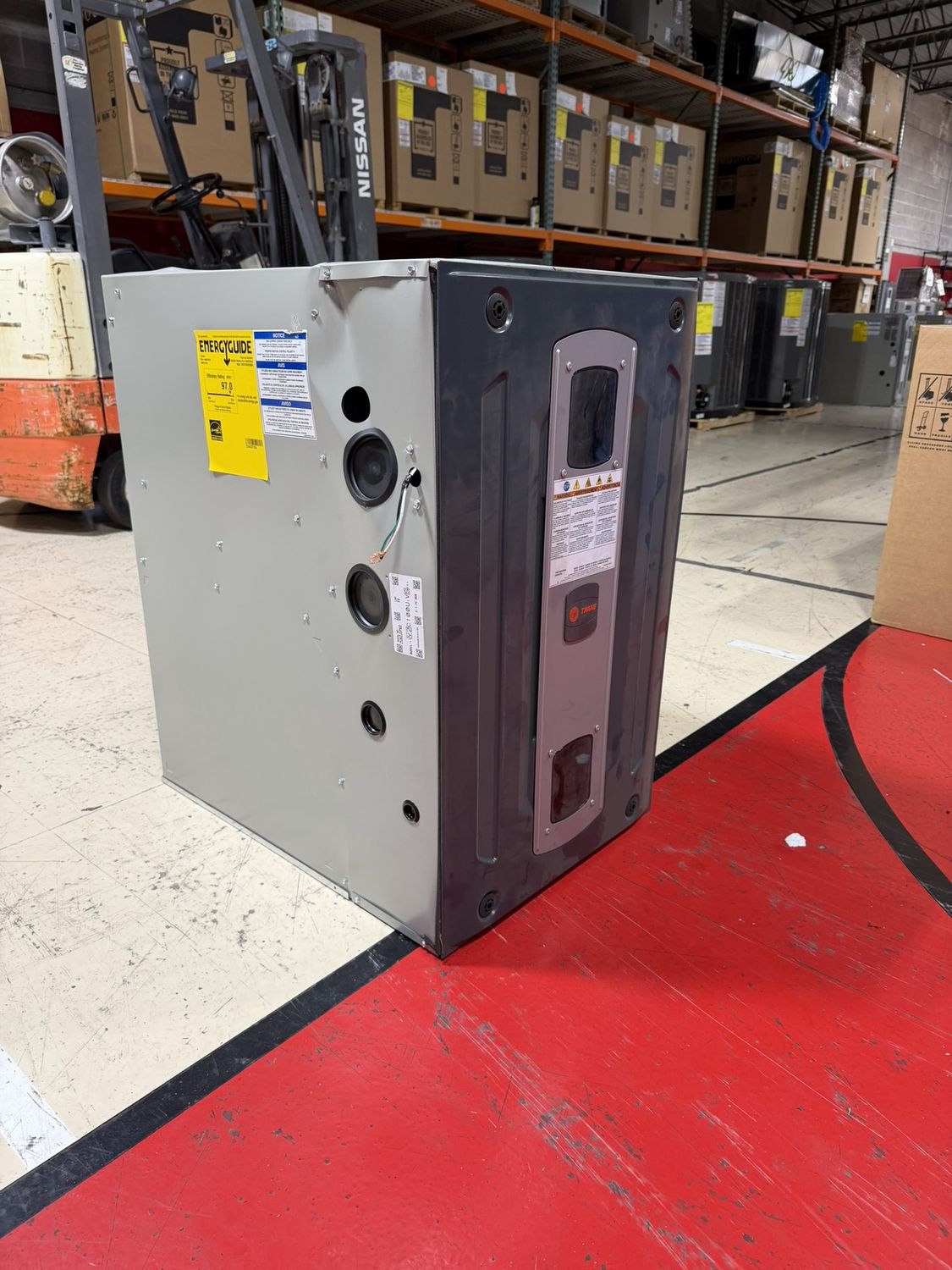 Trane 100K BTU 2 Stage Variable Speed 96% UPFLOW/HORIZONTALFurnace Model# S9V2C100U5VSBBA