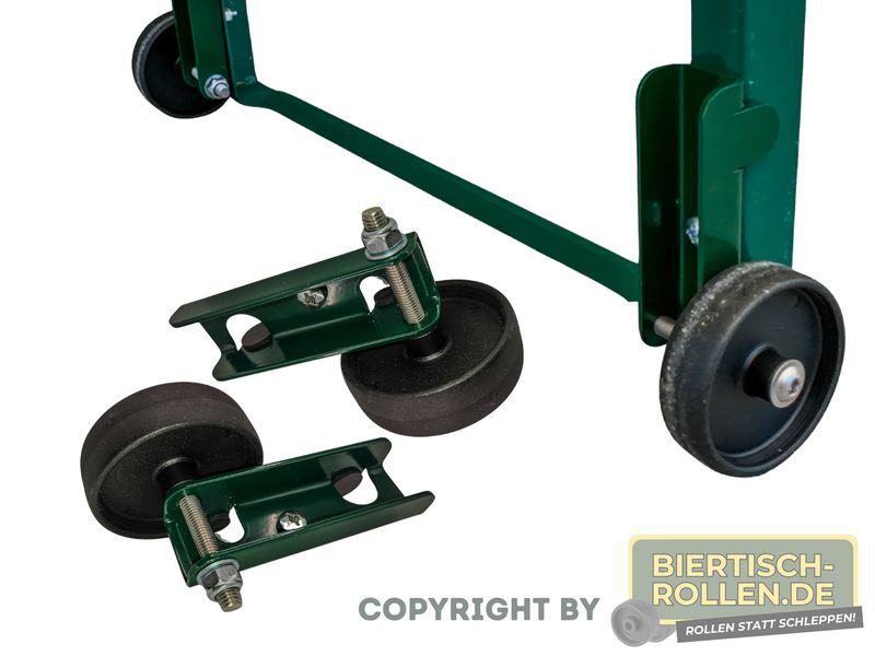 Biertisch Rollen