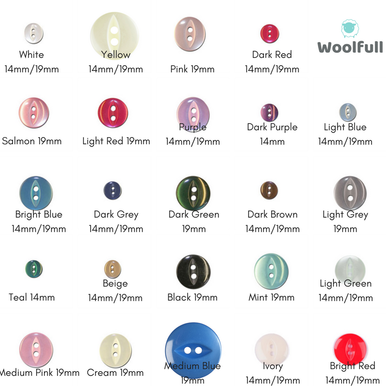 A shade card showing the 24 colours of buttons.