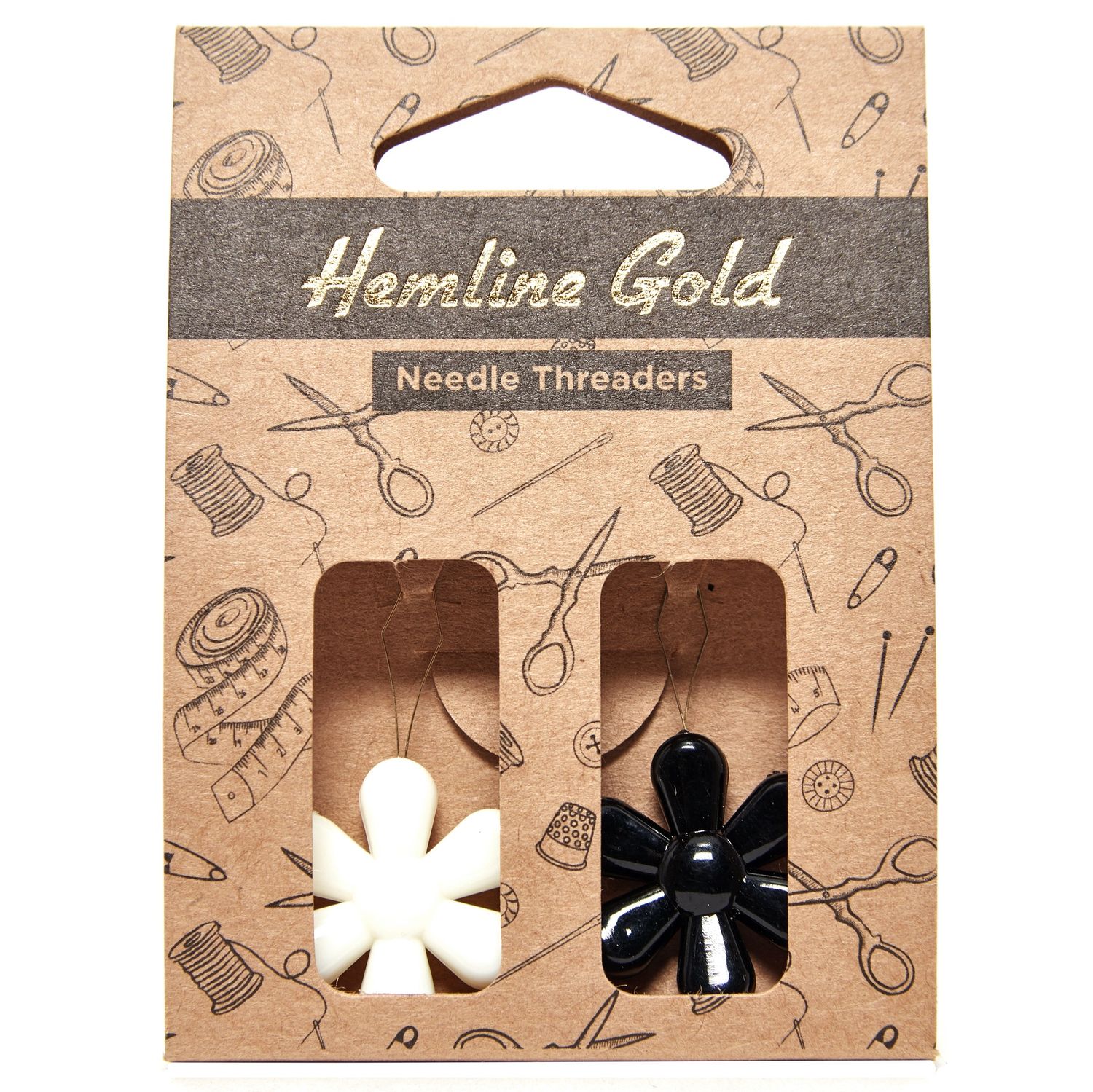 The pack of needle threaders.
