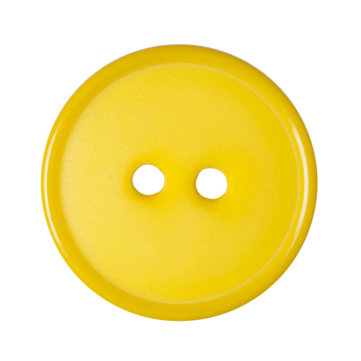 A round yellow button.
