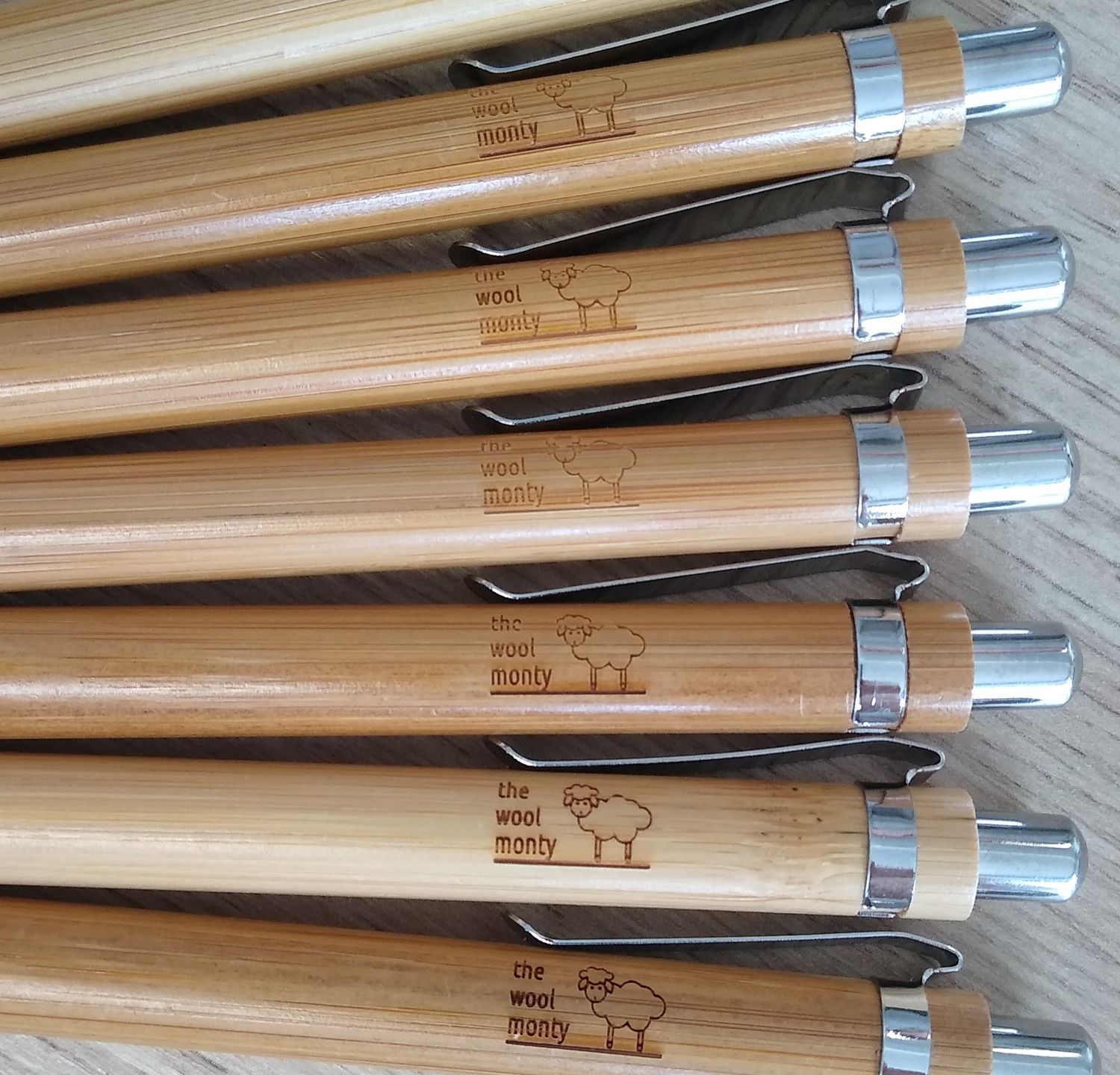 A bundle of bamboo pens.