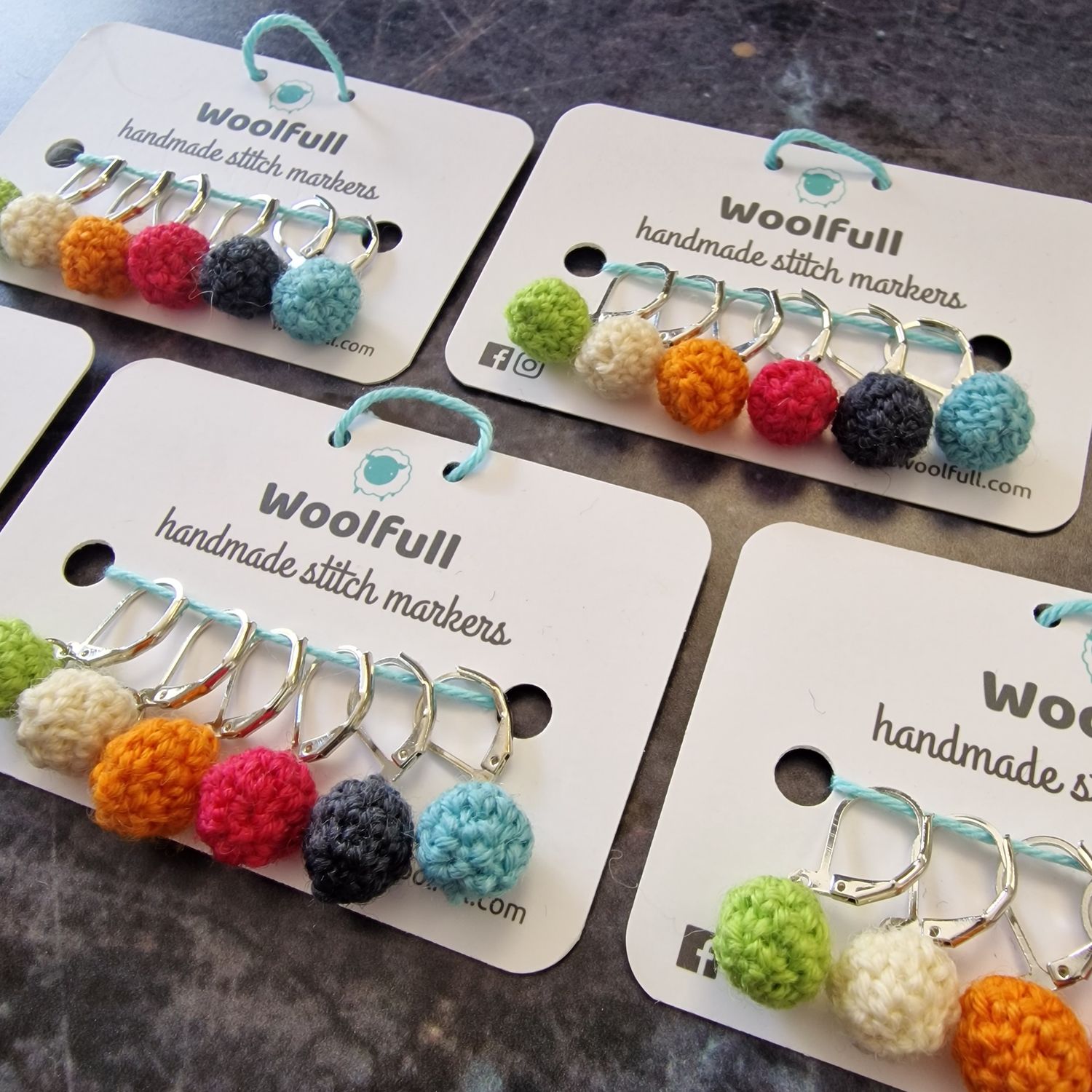 Several packs of stitch markers.