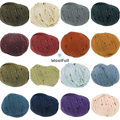 All 16 shades of Homespun DK.