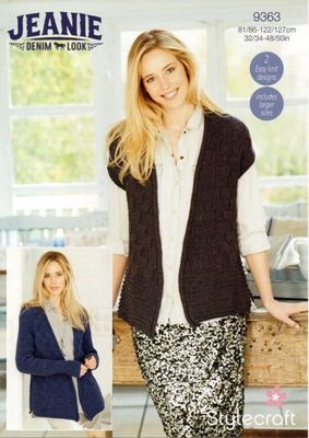 Stylecraft Pattern 9363 - Waistcoat and Jacket