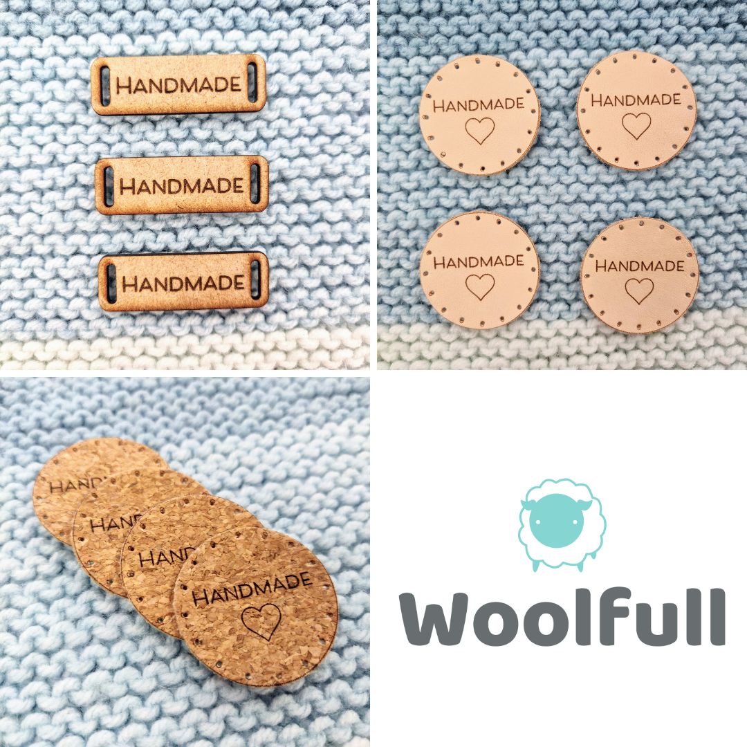 A collage of images showing each style of tag available.
