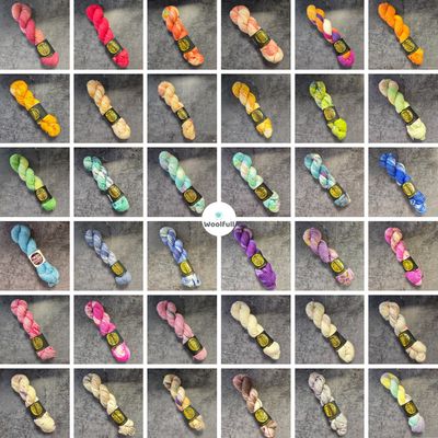 A shade card showing all 36 colourways.