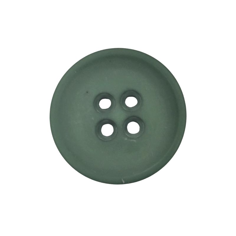 A round, green button.