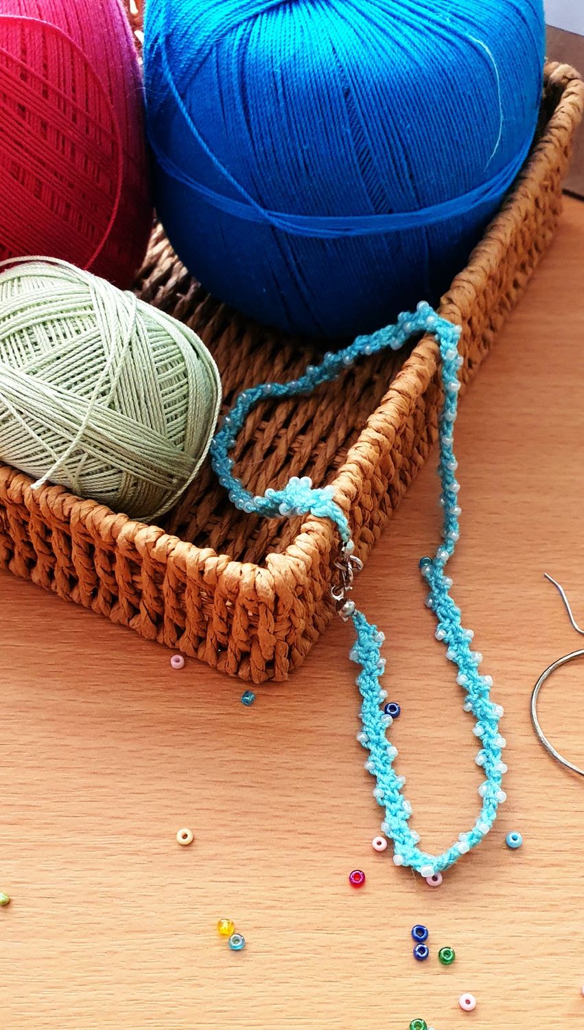 The Wool Monty 2025 Workshop - Beaded Crochet Jewellery