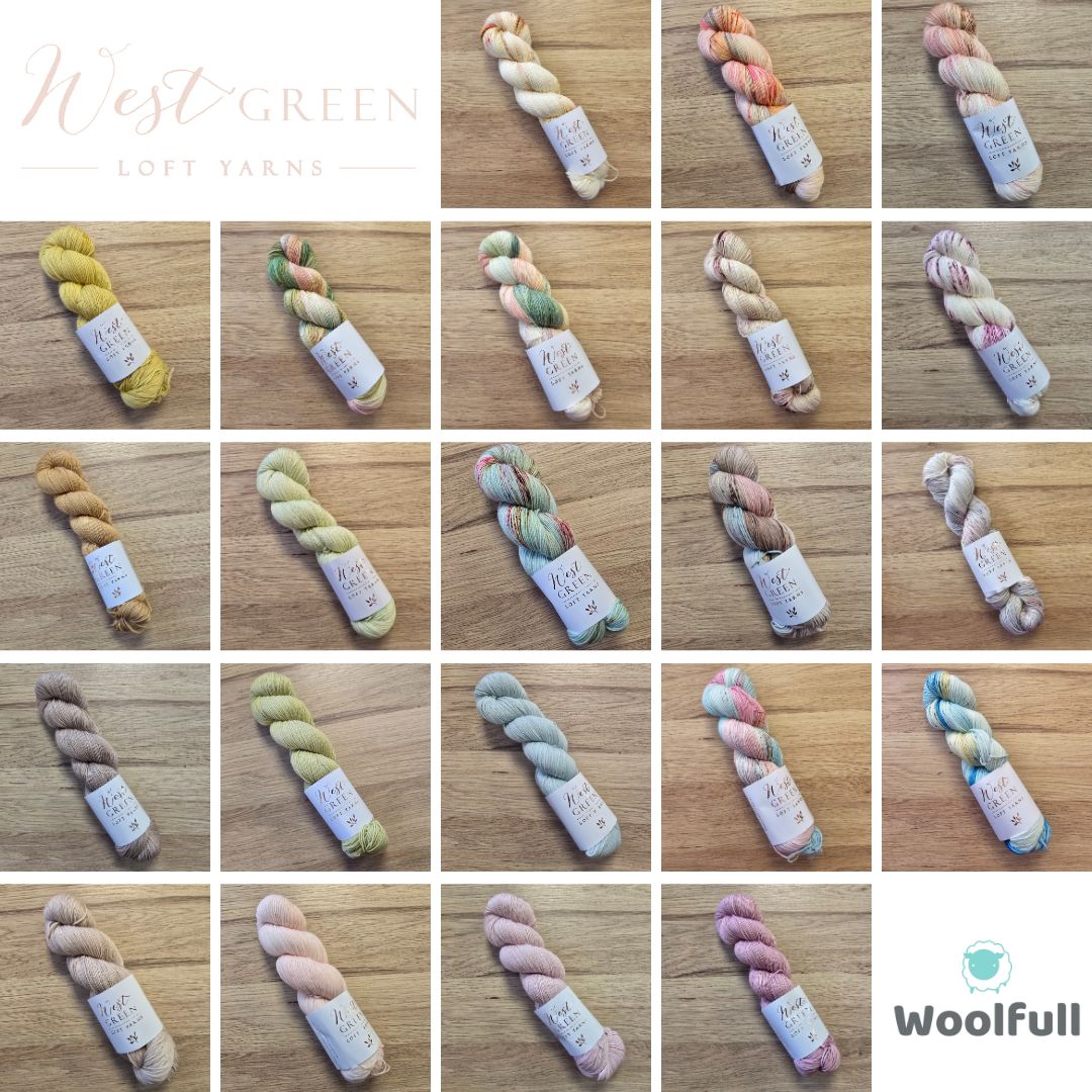A shade card showing 22 colourways.