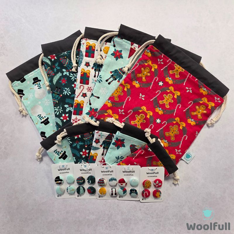 Woolfull Project Bags | Christmas Collection