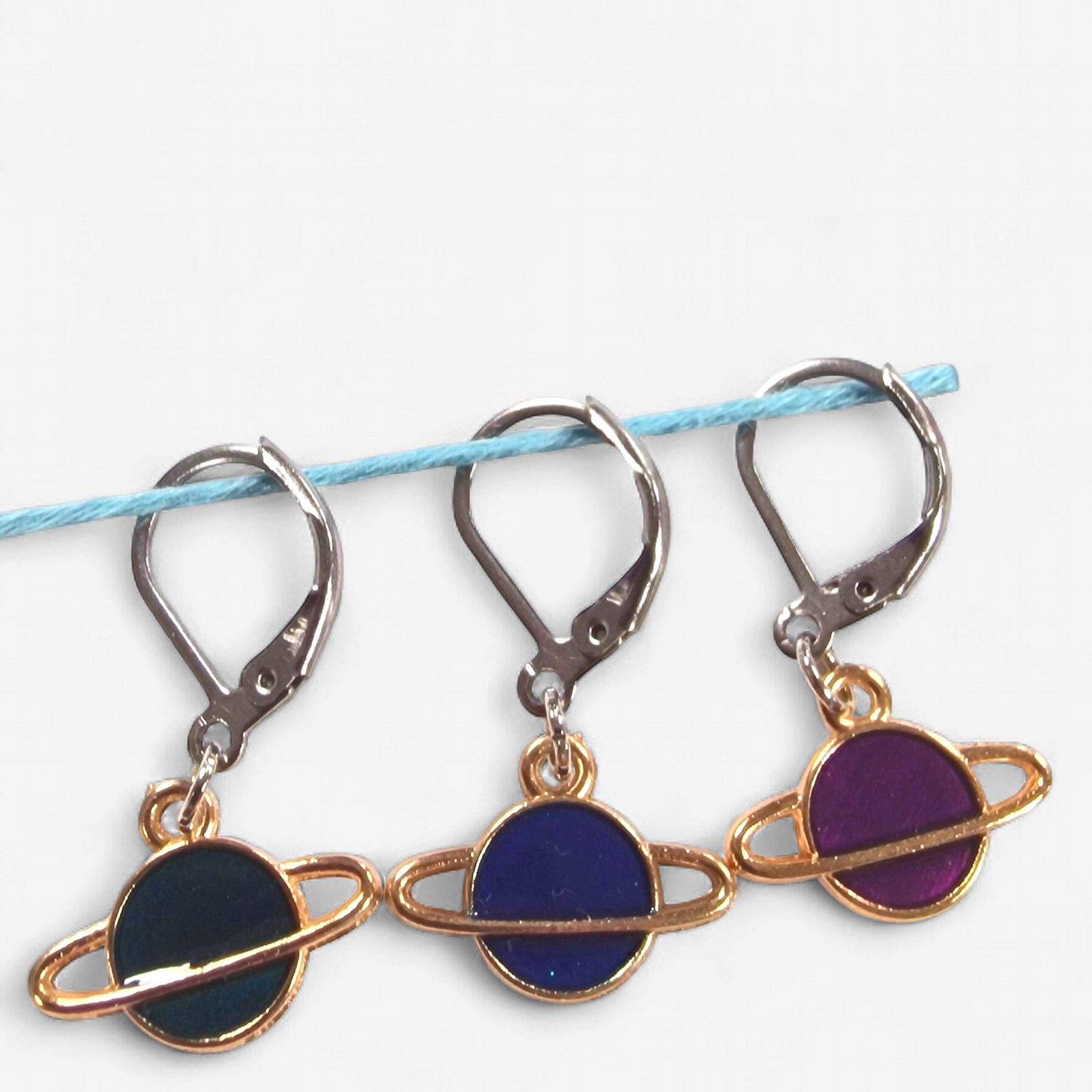 Handmade Stitch Markers - Planets