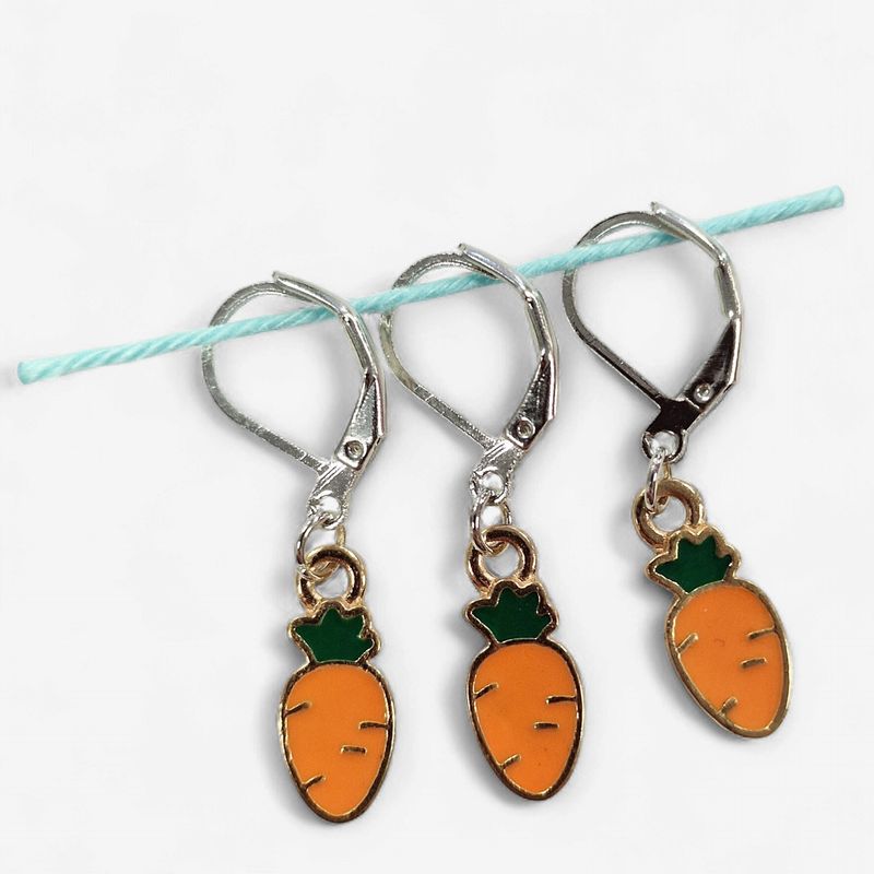Handmade Stitch Markers - Carrots