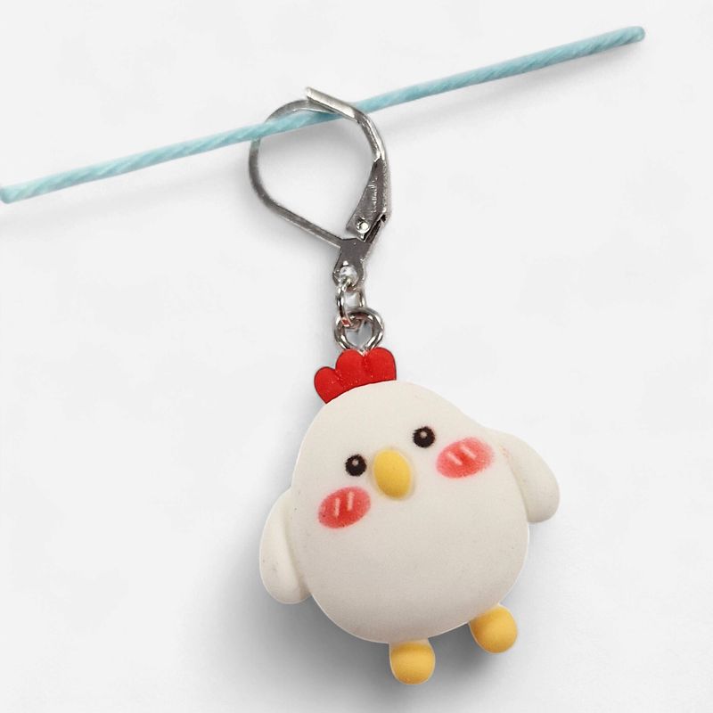 Handmade Stitch Markers - Chubby Chicken