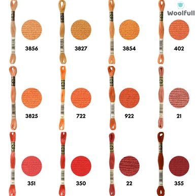 DMC Stranded Cotton - Oranges