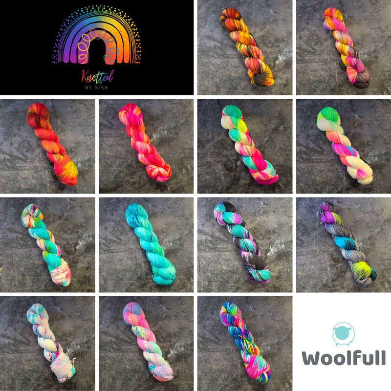 A shade card showing all 13 colours.