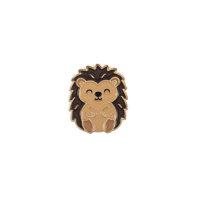 A hedgehog shapes enamel needle minder.