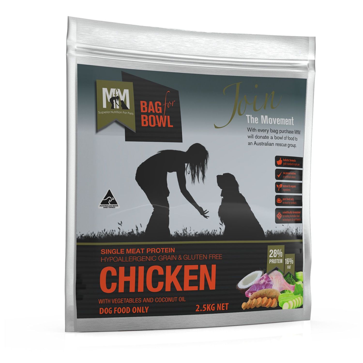 Meals for Mutts Single Protein Chicken Grain and Gluten Free