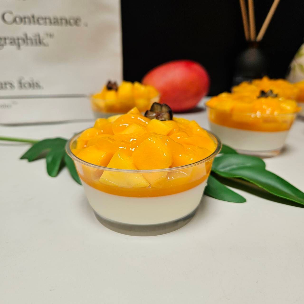 ｜季節甜品系列｜<夏日限定>百香芒果奶酪四入組(葷)