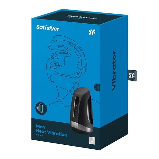Satisfyer Men Heat Vibration Black 6C Satisfyer Men Heat Vibration Black 6C