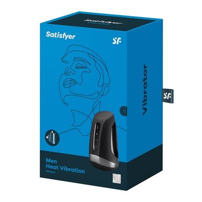 Satisfyer Men Heat Vibration Black 6C Satisfyer Men Heat Vibration Black 6C