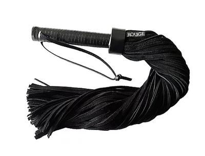 Black Suede Flogger with Leather Handle Black Suede Flogger with Leather Handle