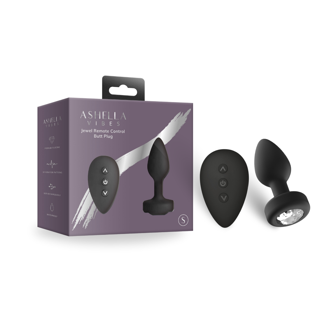 Ashella Vibes Jewel Remote Control Butt Plug
