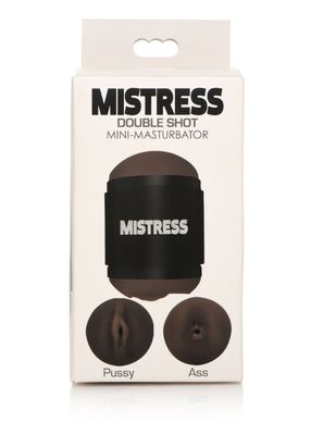 MISTRESS DOUBLE SHOT MINI MASTURBATORS PUSSY & ASS (DARK TONE)